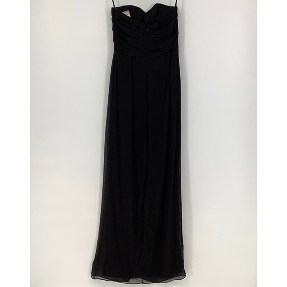 NEW! Dessy Collection Size 4 Strapless Sweatheart Chiffon Dress $284 msrp !24-1 - Picture 4 of 10